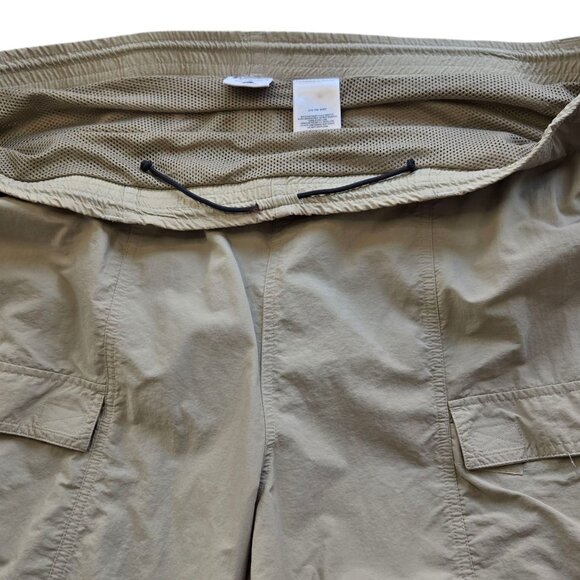 Columbia PFG Mens Fishing Cargo Pants Beige Nylon Zip-Off Legs Mesh Lined XL - Picture 5 of 9